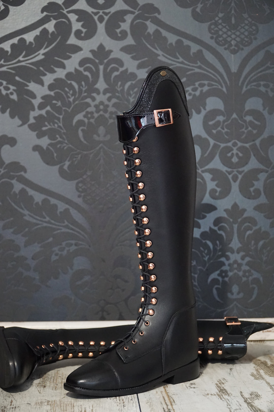 Riding boots model Habanero with lacing - Black