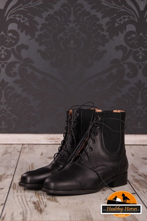 Stiefeletten geschnürt - Schwarz