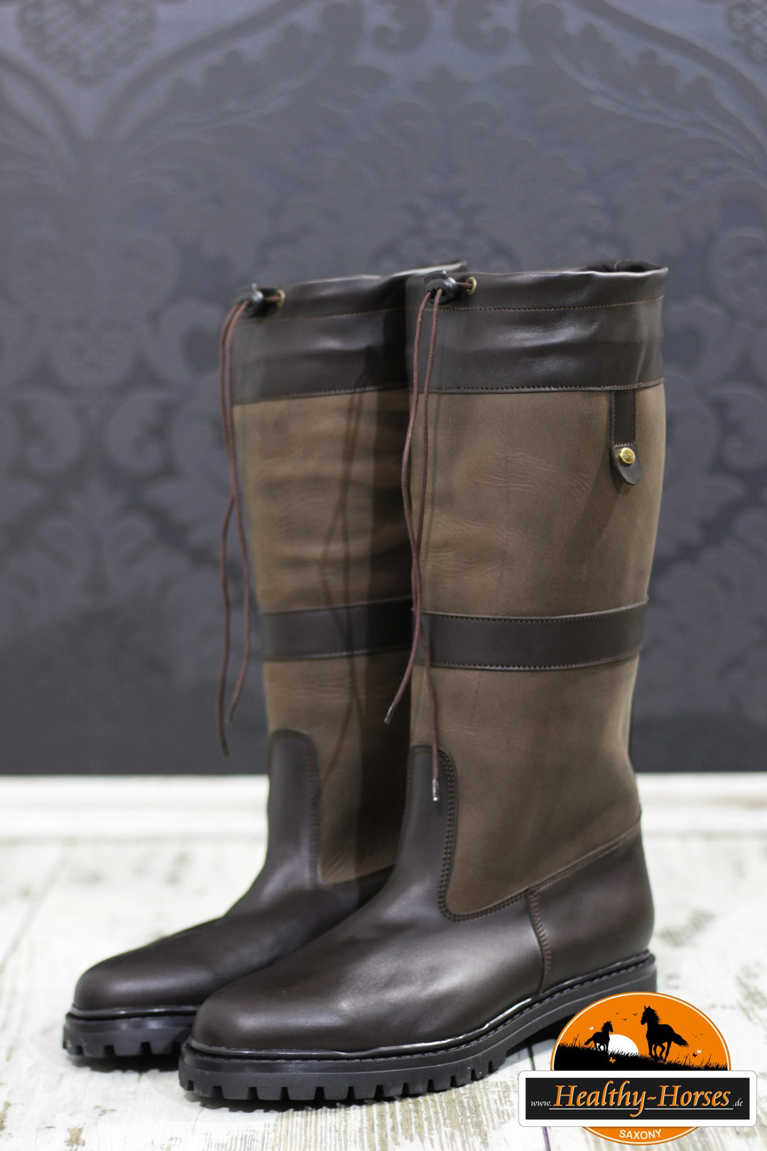 Outdoorboots mit Gore-Tex Innenfutter wasserdicht - Dunkelbraun