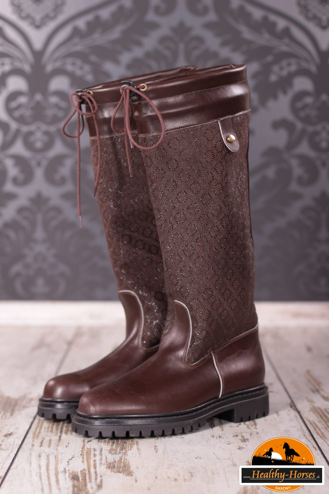 Outdoorboots mit Gore-Tex Innenfutter wasserdicht - Dunkelbraun