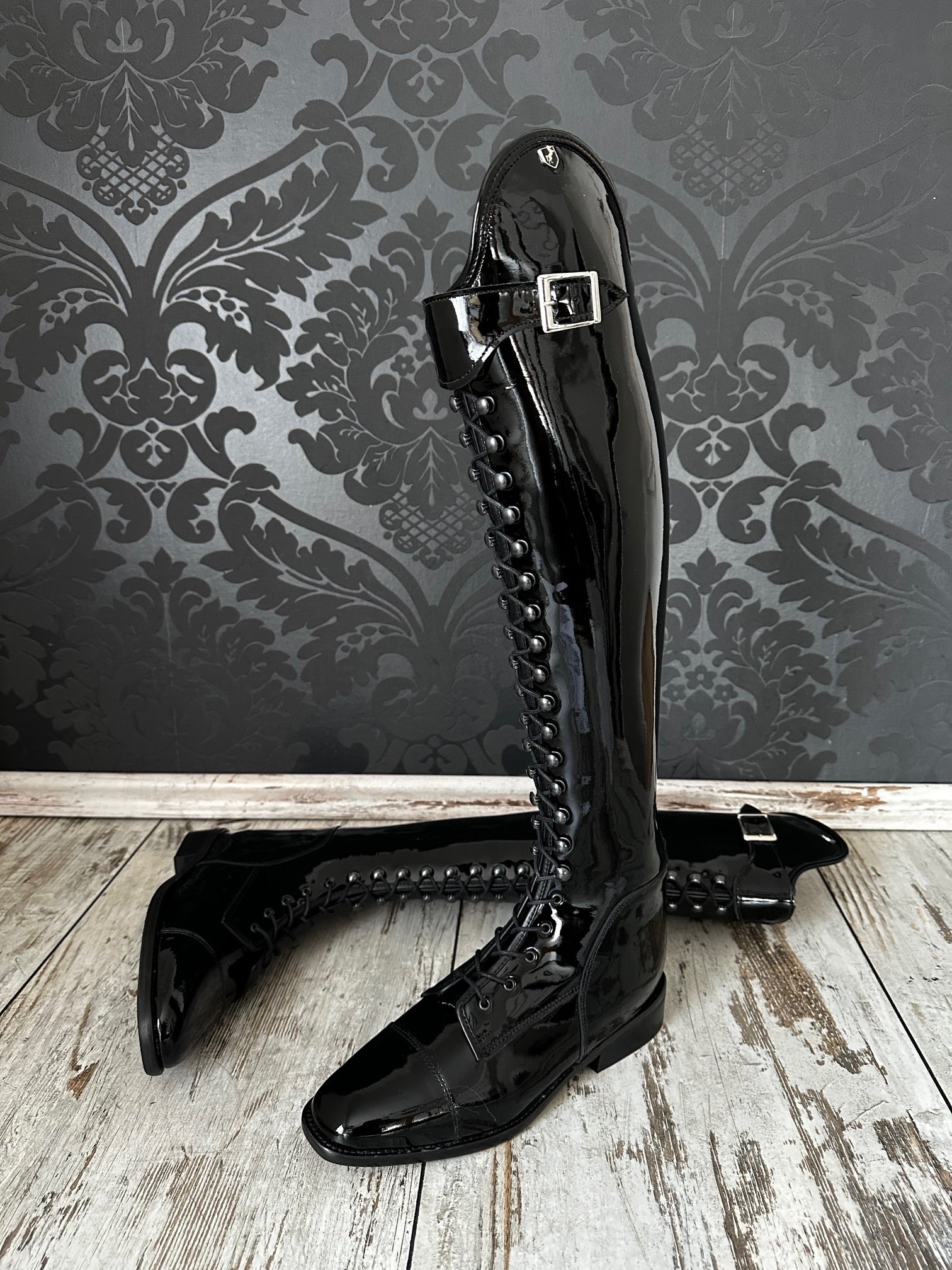 Petrie Reitstiefel Reitstiefel Lackleder Reitstiefel Modell