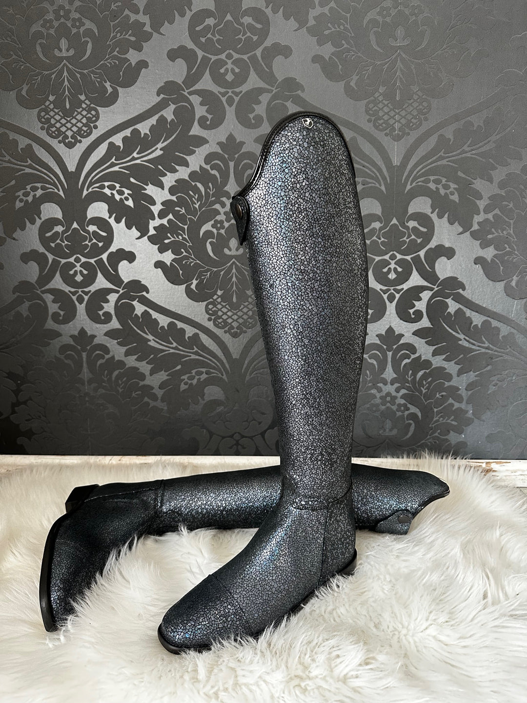 Riding boots model Classico - glitter leather
