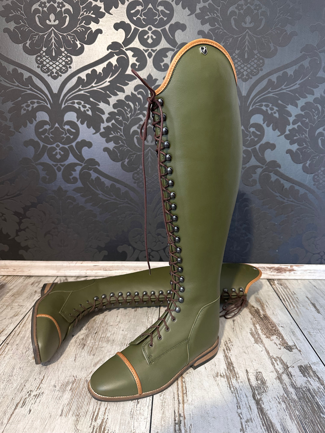 Reitstiefel Modell Habanero mit Schnürung - Grün