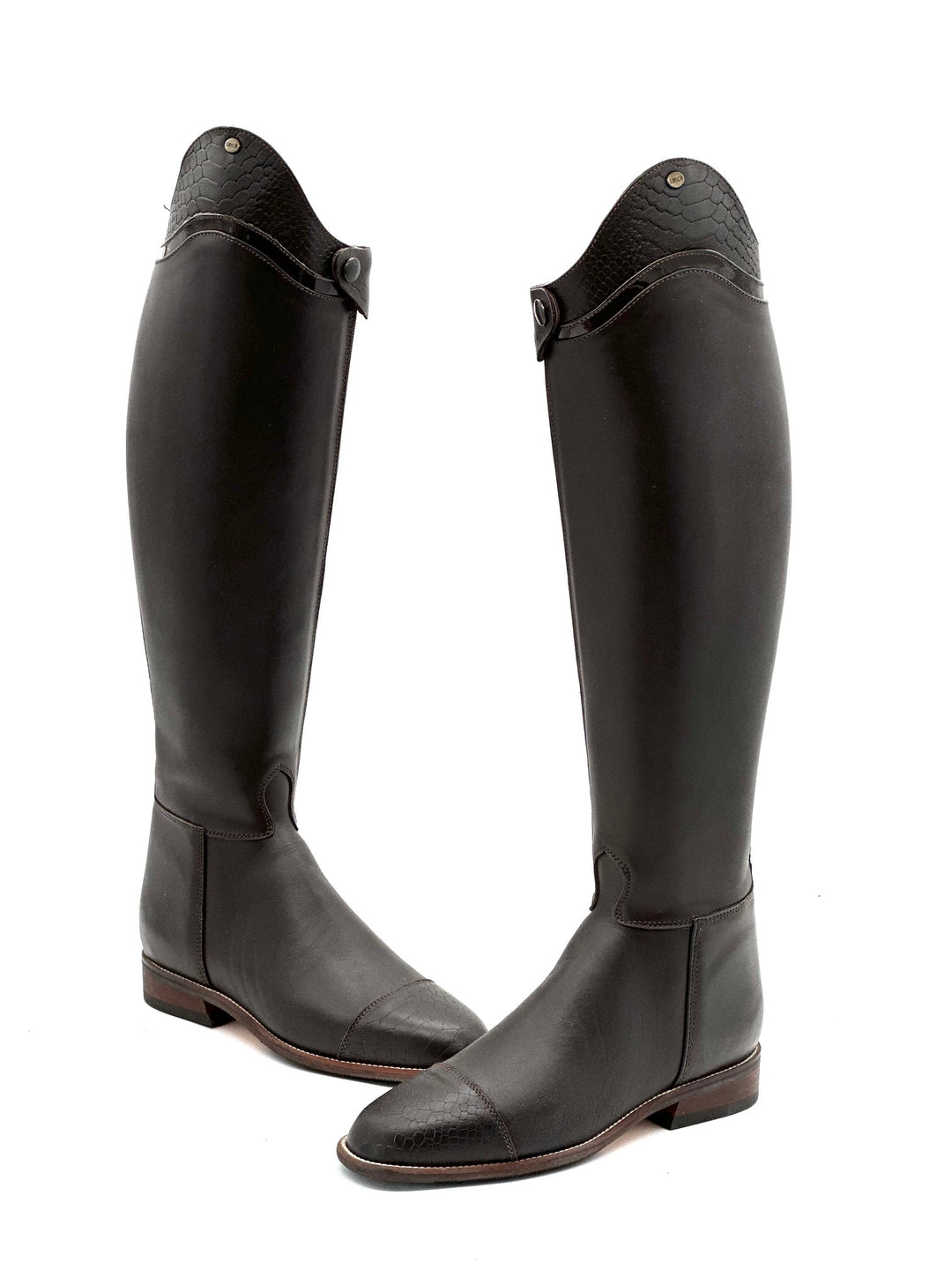 Reitstiefel dunkelbraun Leder Modell Classico Gr 42