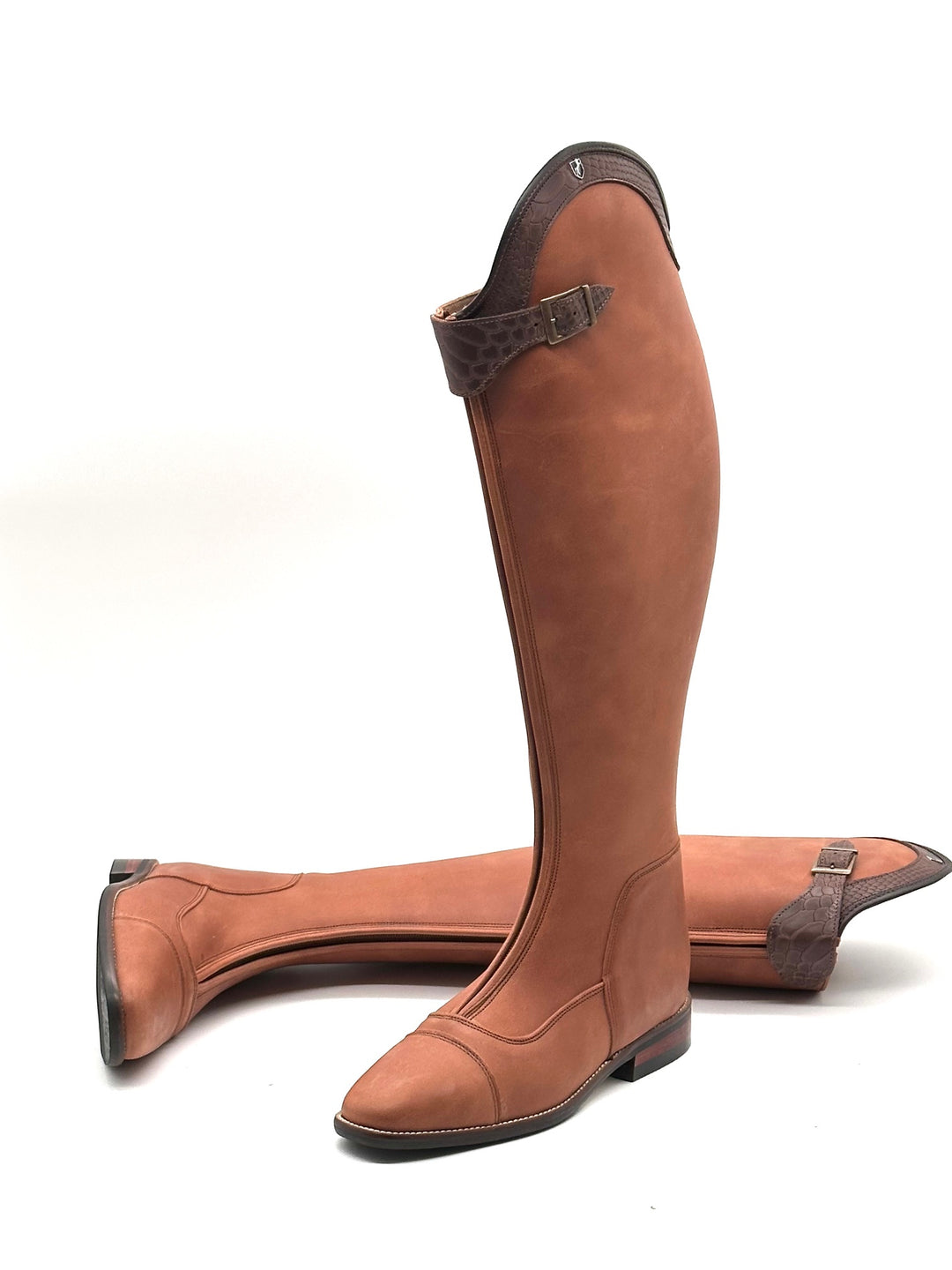 Riding boots cognac suede look polo boots size 41