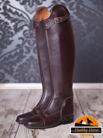 Reitstiefel Modell Habanero mit Reißverschluss - Weinrot