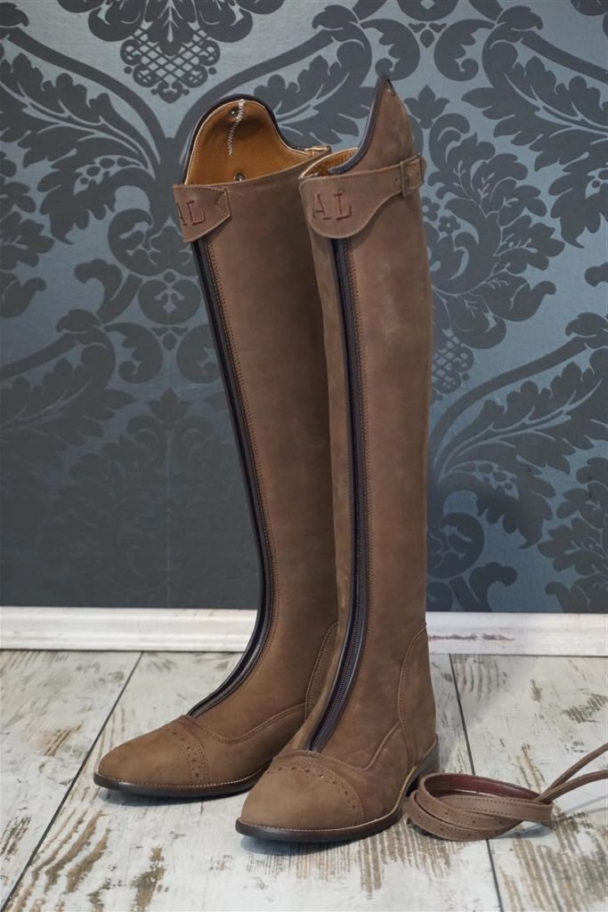Riding boots model Habanero with zipper - Brown