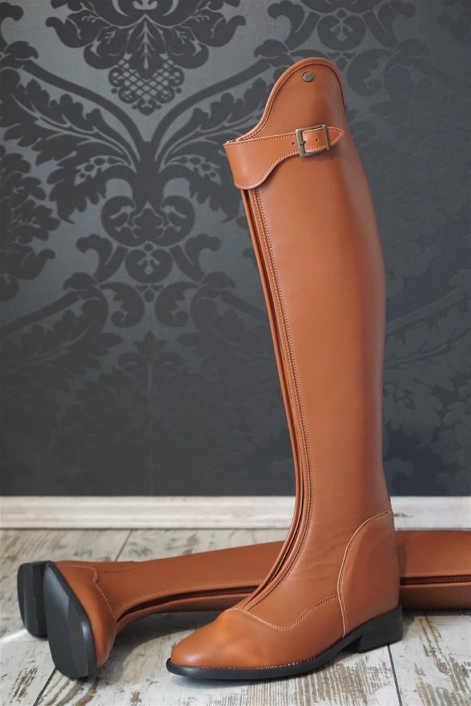 Riding boots model Habanero with zipper - Brown
