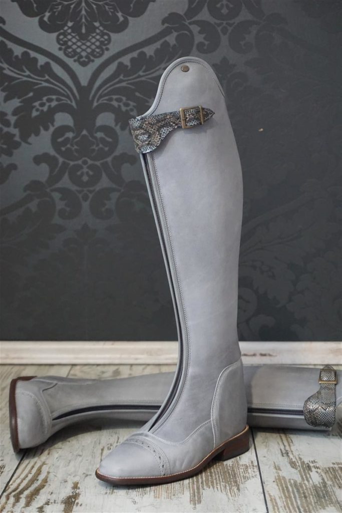 Riding boots model Habanero with zipper - Grey
