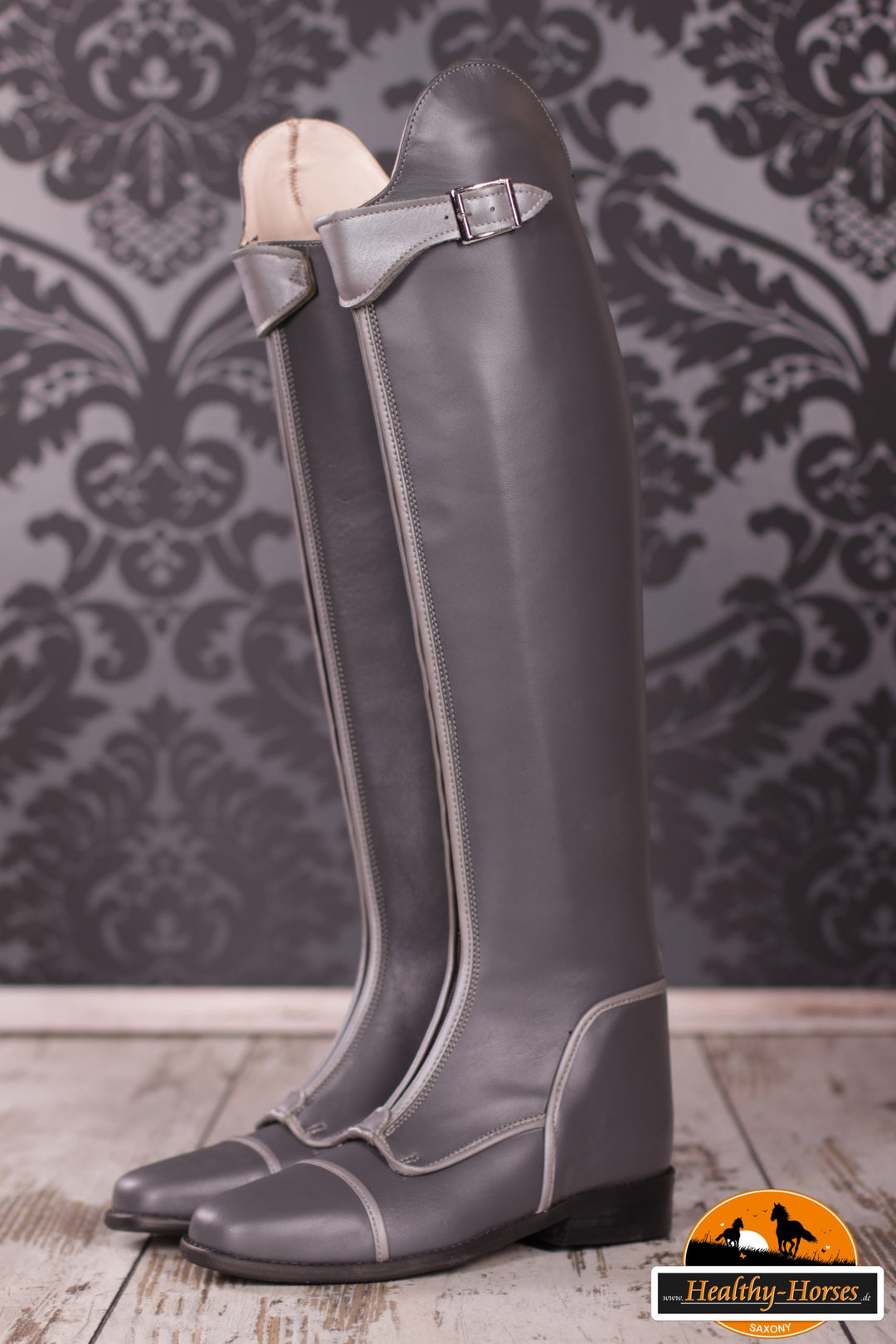 Riding boots model Habanero with zipper - Grey