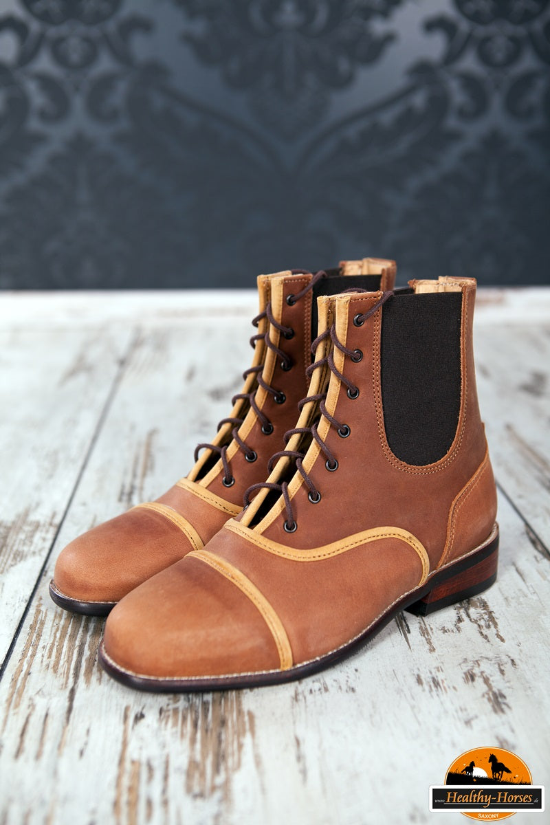 Stiefeletten geschnürt - Braun