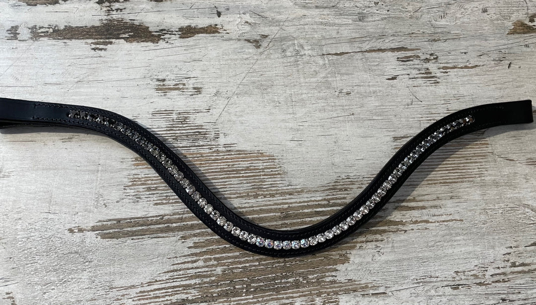 Healthy Horses Stirnriemen Browband Bridle Trensen Stark Geschwungen Swarivski
