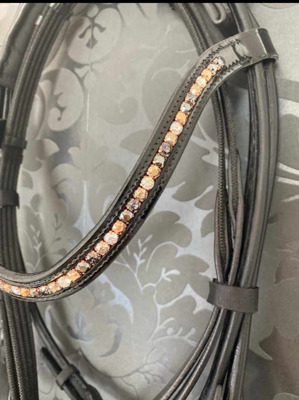 Healthy Horses Stirnriemen Browband Rosegold Lack