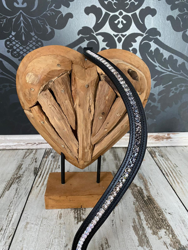 Healthy Horses Stirnriemen Browband Weiss Schwarz