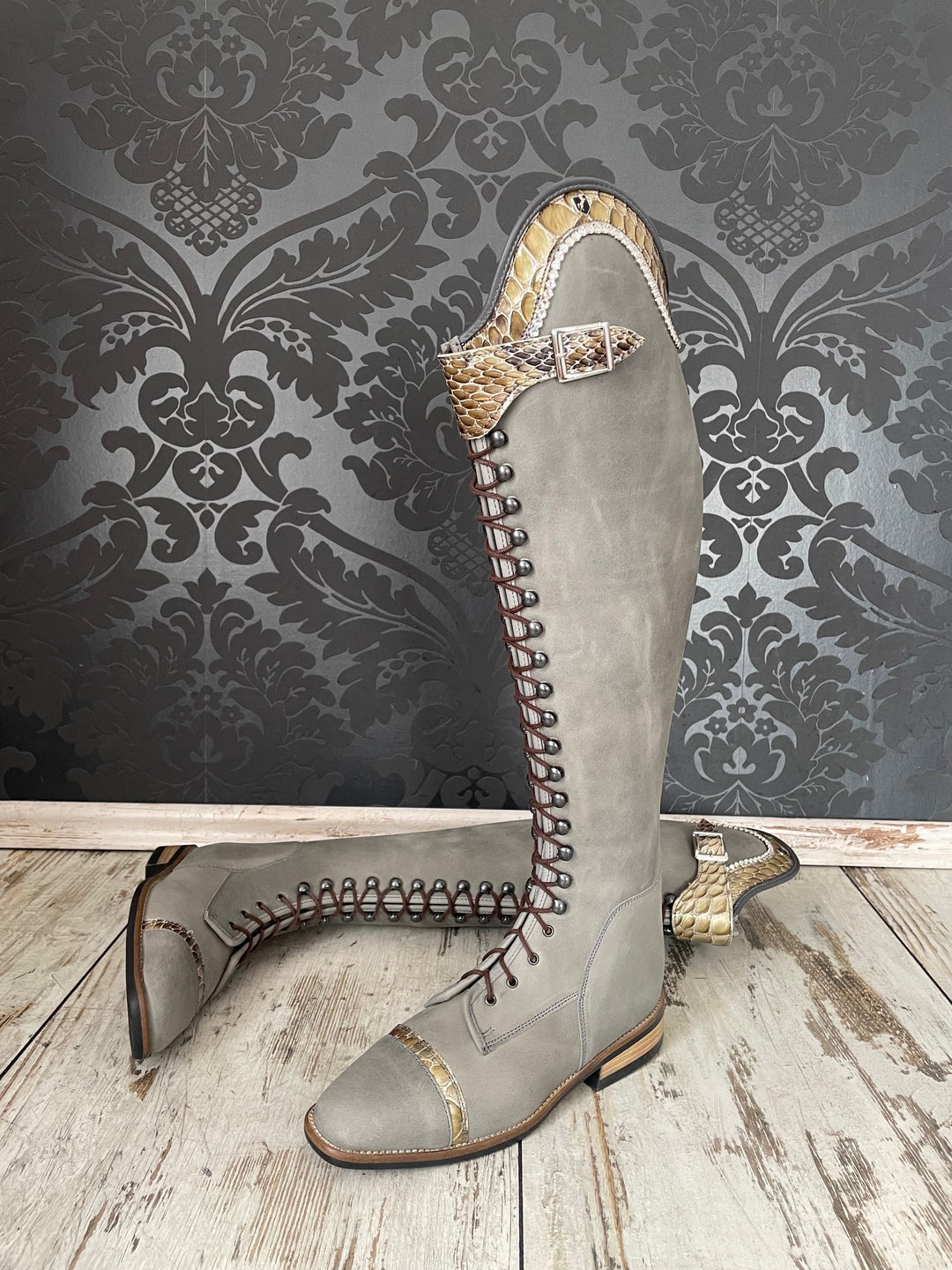 De Niro Reitstiefel Komplett Schnürung Reitstiefel Modell