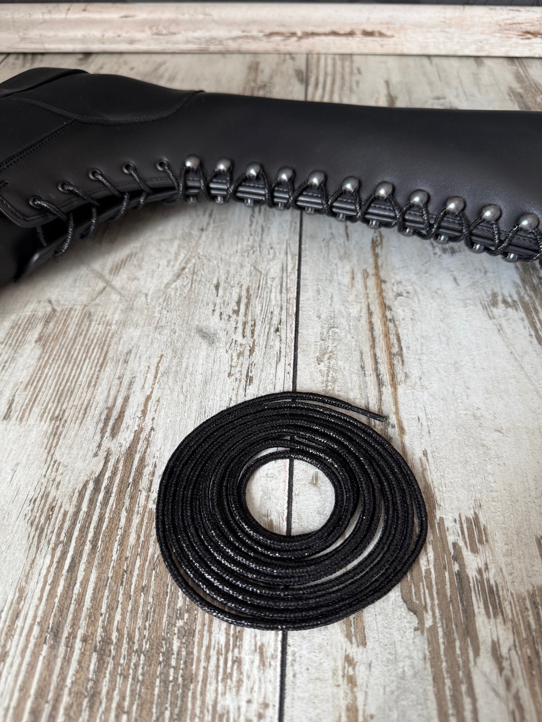 Schnürsenkel mit Glitzer 2,40m lang für komplett geschnürte Reitstiefel 240cm