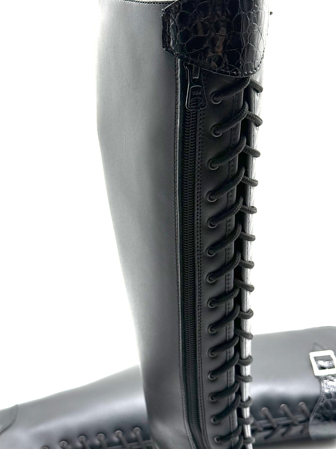 Riding boots brown leather lacing model Habanero size 37