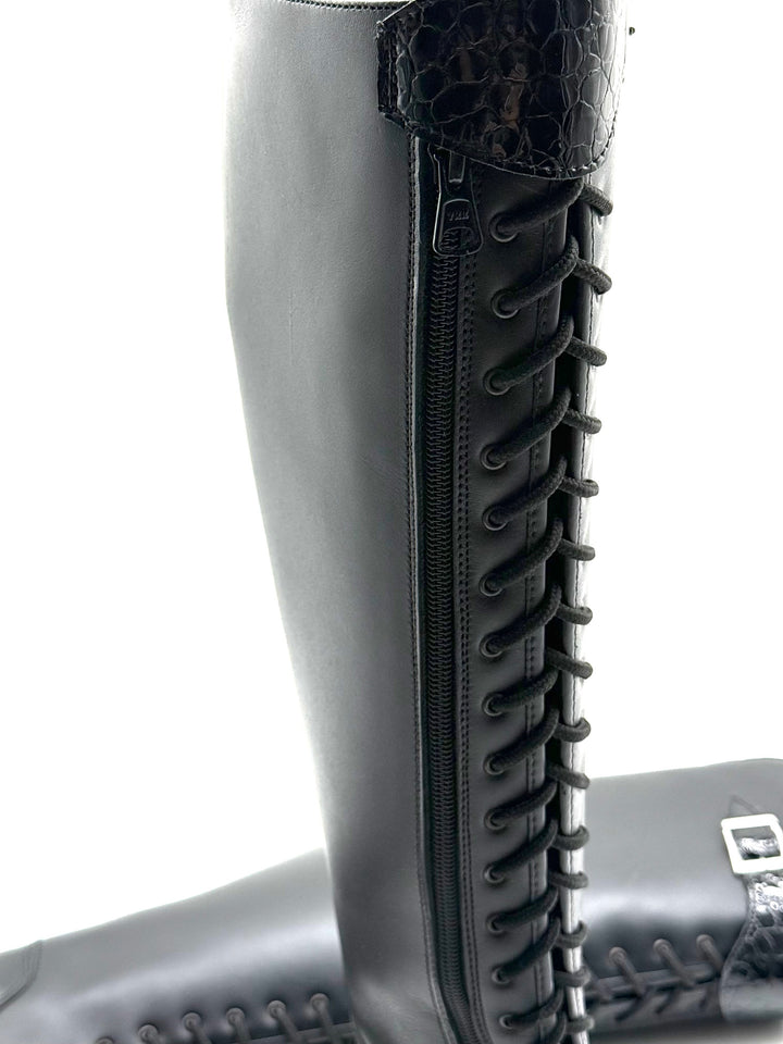 Riding boots brown leather lacing model Habanero size 37