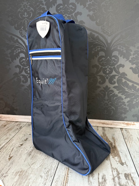 Stiefeltasche Premium navy hellblau