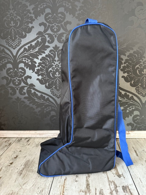 Stiefeltasche Premium navy hellblau