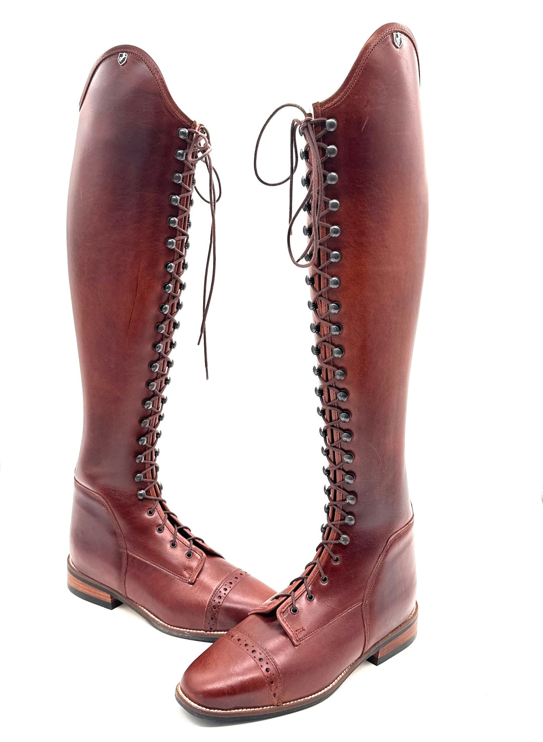 Dressurstiefel Reitstiefel Mit Schnüren Reitstiefel Braun