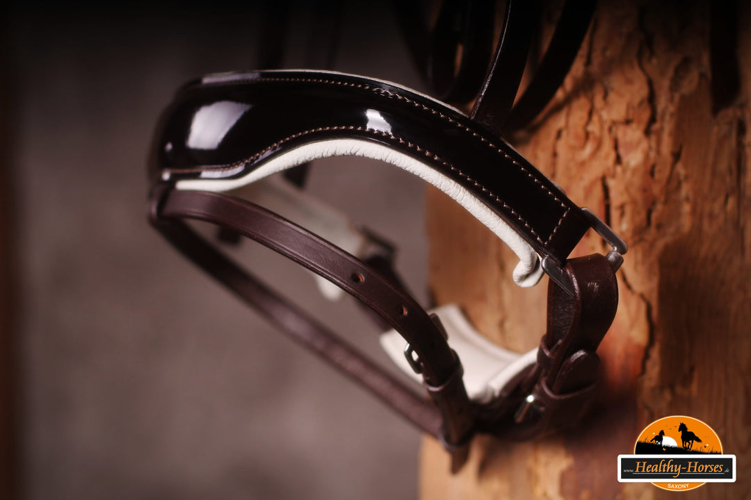 healthy_horses_trense_nasenriemen_swarovski_stirnband_stirnriemen_konfigurator_konfigurieren_unterlegt_braun_lack