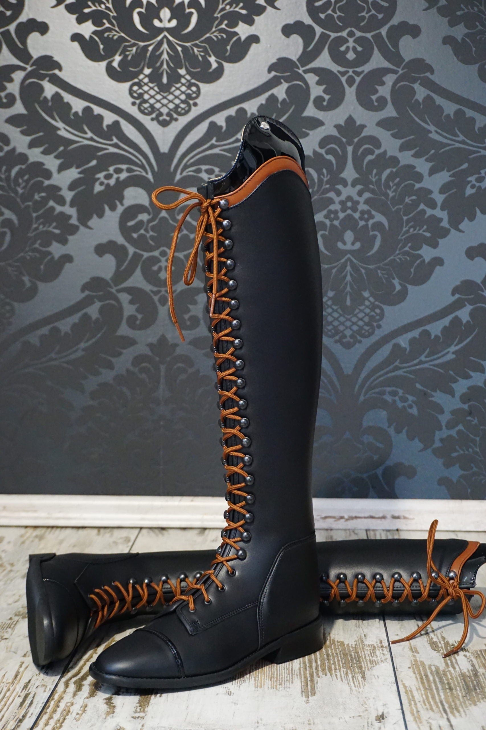 Black lineman boots hot sale